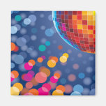 Disco Party Time Rainbow Lights Magnets