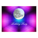 Disco-Retro Geburtstags-Party Einladung