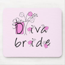 Diva-Braut-T-Shirts und Geschenke Mauspad