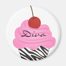 Diva-kleiner Kuchen Magnete