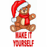 DIY machen es sich Weihnachtsfoto-Skulptur Fotostatuen