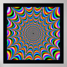 Dizzying Farbspinnen-Netz Plakat