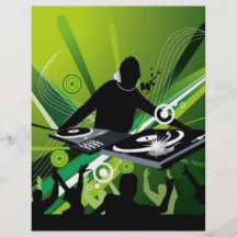 dj-3 bedruckte flyer