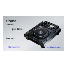 DJ businesscard Visitenkartenvorlage