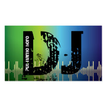 DJ-Disc jokey Geschäftskarten Visitenkarten Vorlage