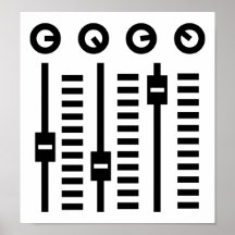 DJ-Drehscheibe Plakatdruck