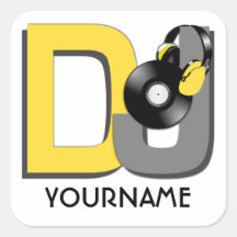 DJ-Gewohnheitsaufkleber