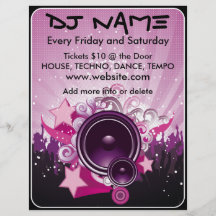 DJ-Lautsprecher-Musik-Flyer