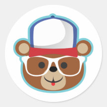 DJ-Teddybär-Wirbel Sticker