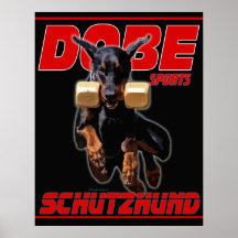 Dobe Sport Schutzhund holt Entwurf zurück Posterdruck