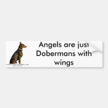 Dobermann-Autoaufkleber