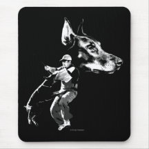 Dobermann Schutzhund Entwurf Mousepads