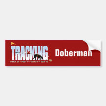 Dobermann-Spurhaltung Autosticker