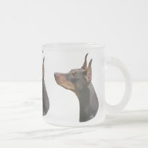 DobermannPinscher-roter/brauner Hauptbecher Tee Haferl