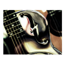 DOBRO, Gitarre Kunst, Postkarte cool