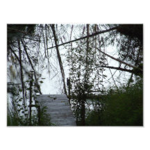 Dock durch den Teich 2 Kunstfoto