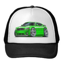 Dodge-Ladegerät Daytona grünes Auto Baseballkappen