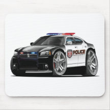 Dodge-Ladegerät-Polizei-Auto Mauspads