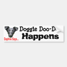 Doggte Doo-Doo Auto Aufkleber