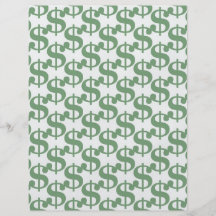 Dollarsymbolmuster Flyerdruck