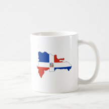 Dominikanische Republik-Flaggen-Karte Größengleich Tee Tasse