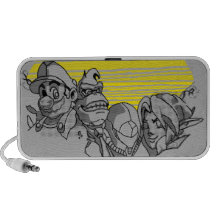 Doodle Berg Rushmore nerd Notebook Speaker