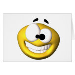 Doof gelber smiley karte