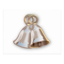Doppelte Hochzeit Bell, die Save the Date Karte We Postkarte