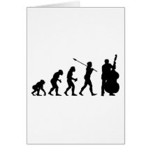 Doppelter Bassist Grußkarten