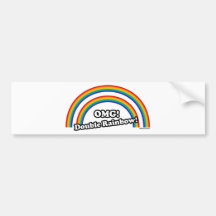 Doppelter Regenbogen Autoaufkleber