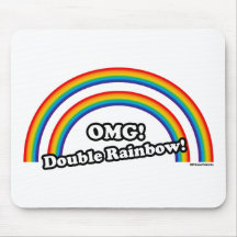 Doppelter Regenbogen Mauspads