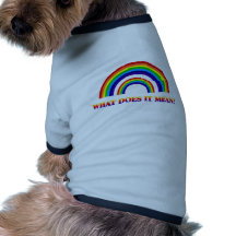 Doppelter Regenbogen. Was tut es gemein? Hunde-t-shirt