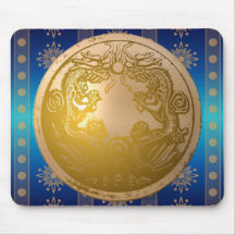 Doppeltes Drache mousepad