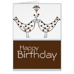 Doppeltes Glück - alles Gute zum Geburtstag Karten