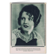 Doris Dawson 1928 Vintages Porträt Grußkarten
