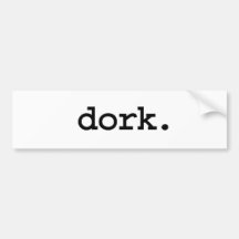 Dork. Autoaufkleber