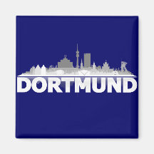 Dortmund City Skyline Kühlschrankmagnet
