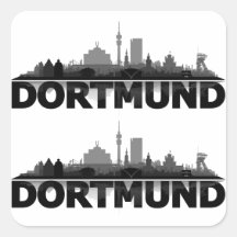 Dortmund City Skyline - sonstige Geschenkideen Sticker