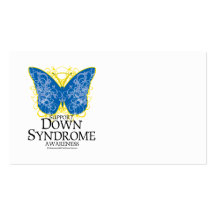 Down-Syndrom Schmetterling Visitenkarten Vorlage