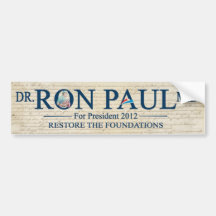 Dr. Ron Paul MD für Präsidenten 2012 Autosticker