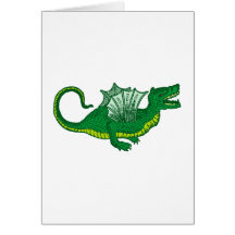 Drache Dragon Grußkarte