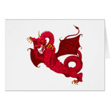 Drache Dragon Grußkarte