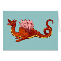 Drache Dragon Grußkarte