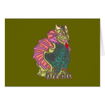 Drache Dragon Karte