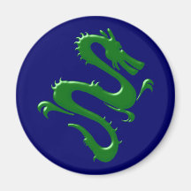 Drache grün green dragon kühlschrankmagnete