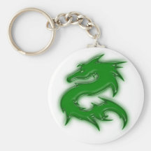 Drache grün schlüsselanhänger