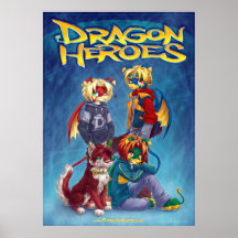 Drache-Helder Posterdrucke