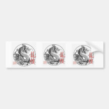 Drache-Kampfkunst-Schule Auto Sticker