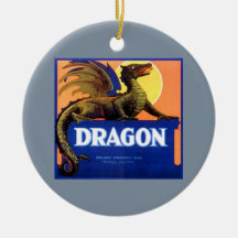 Drache-Marken-Frucht-Kisten-Aufkleber Ornamente