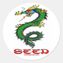 Drache, Samen, China, Chinese, Aufkleber, Asien, a